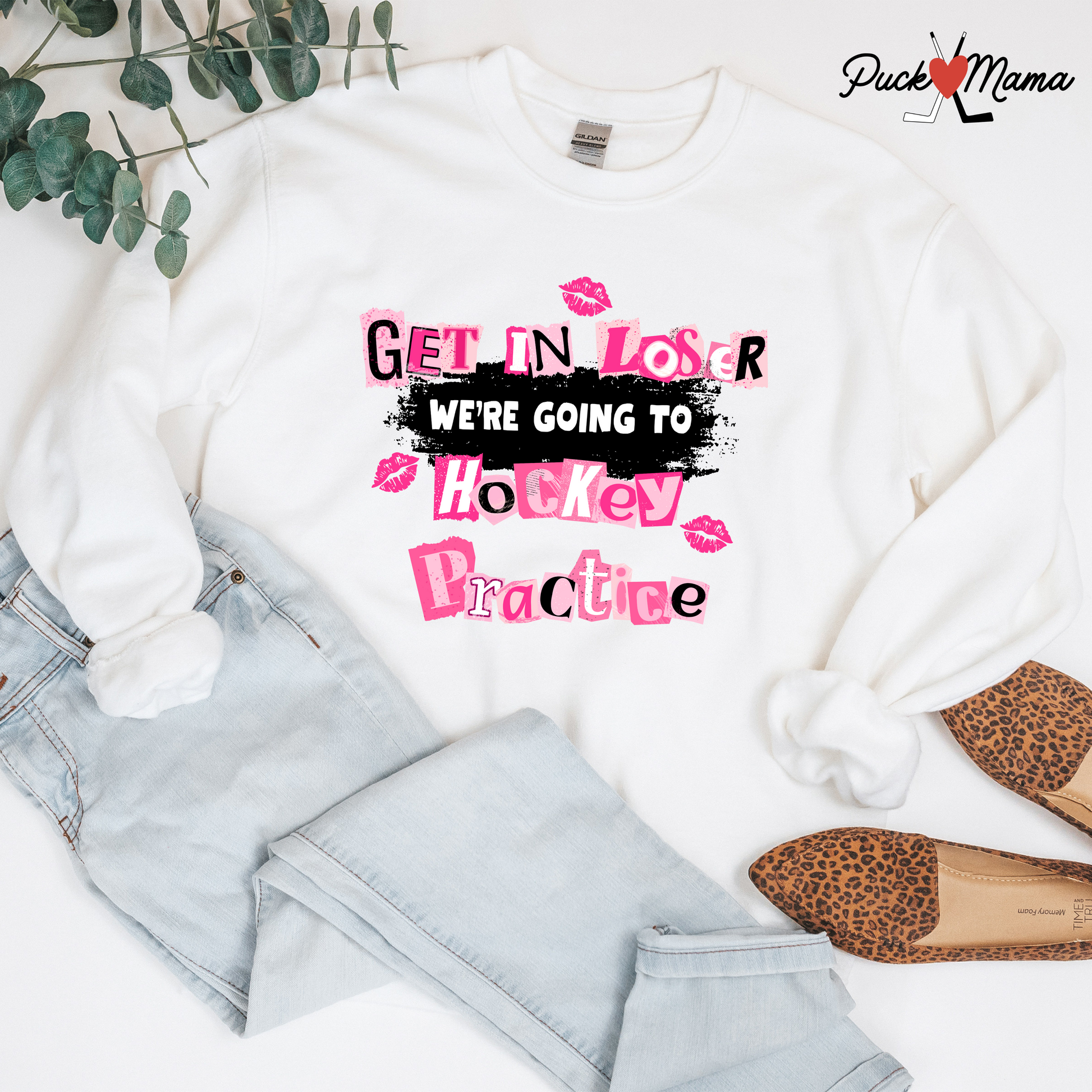 Get in Loser, We’re Going to Hockey Practice Crew Sweatshirt