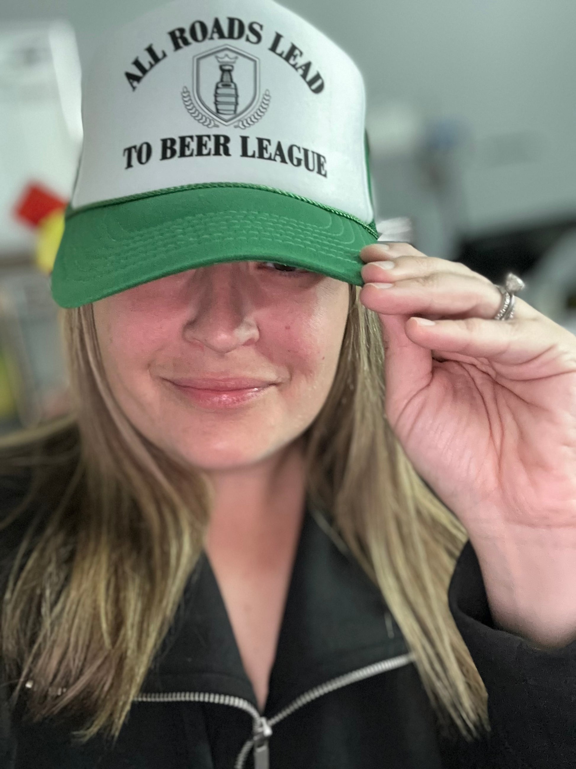 All Roads Lead to Beer League Trucker Hat