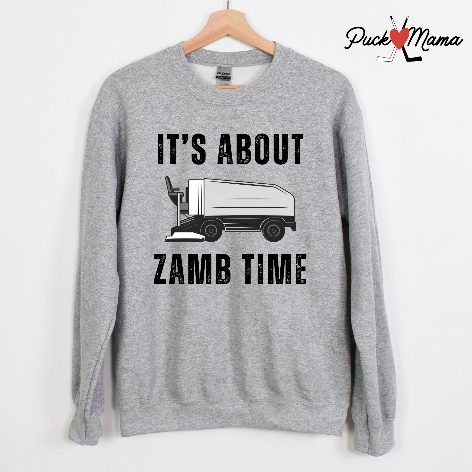 About Zamb Time Hockey Unisex Crew Sweatshirt