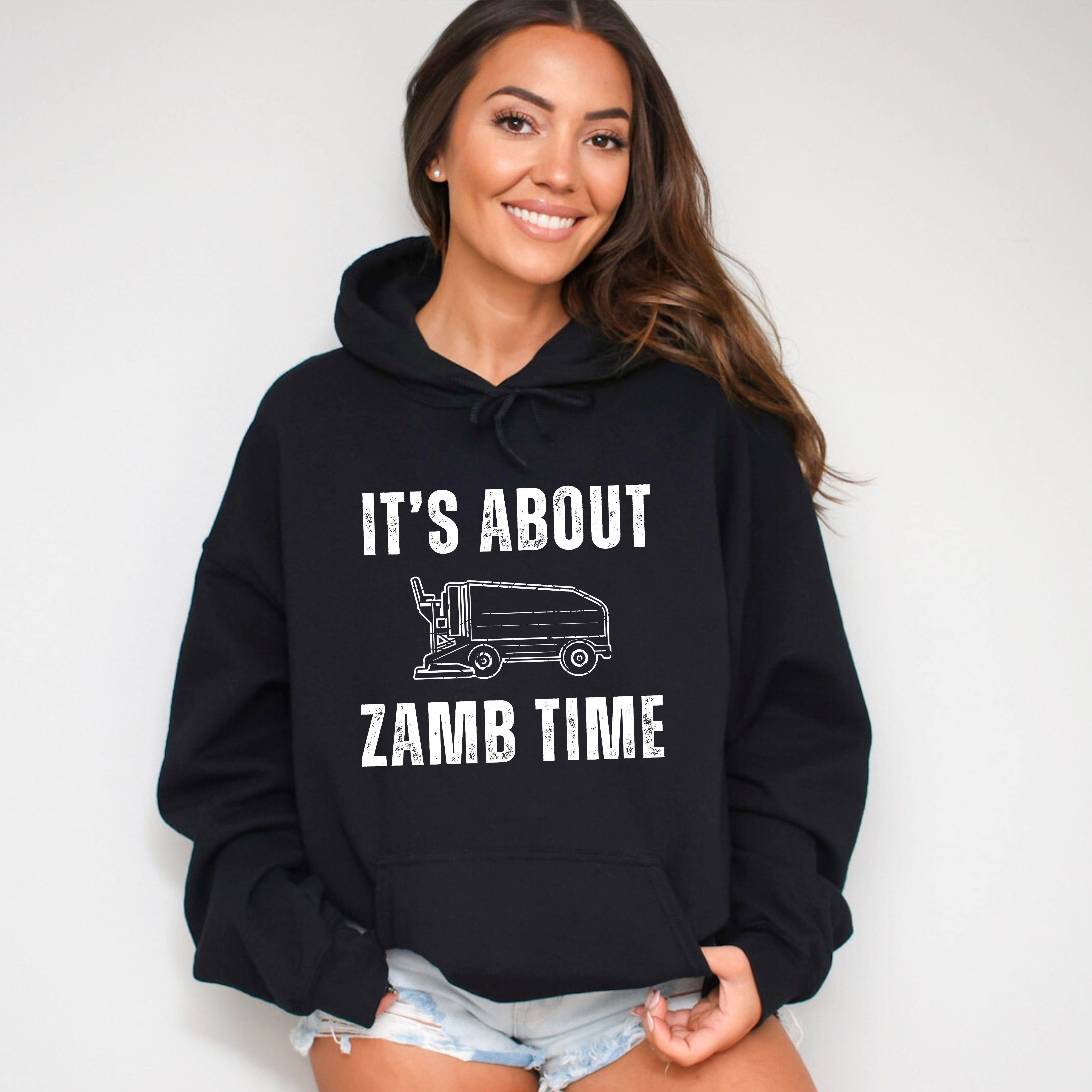 About Zamb Time Hockey Unisex Hooded Sweatshirt – Puck Mama
