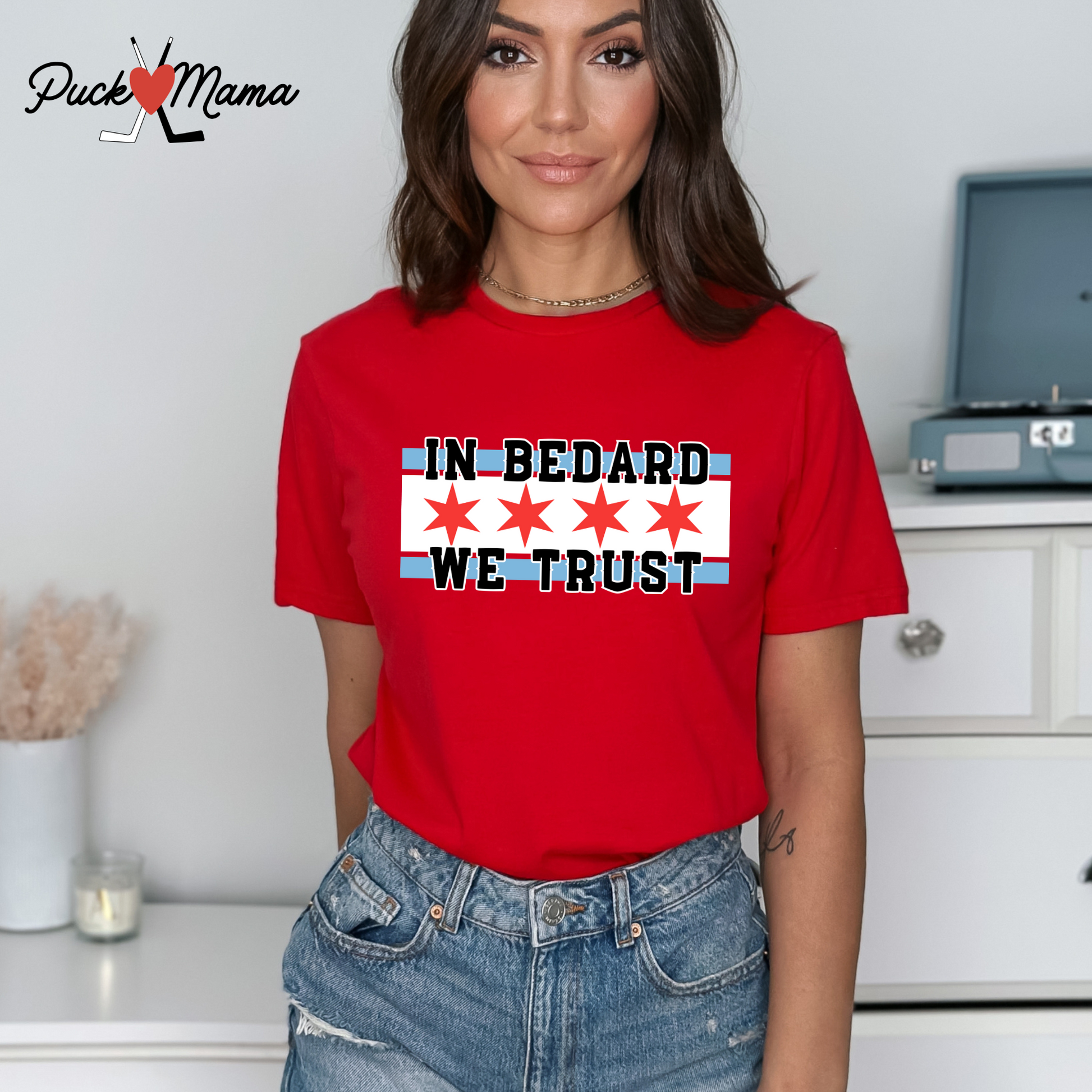 In Bedard We Trust Hockey Unisex Tee