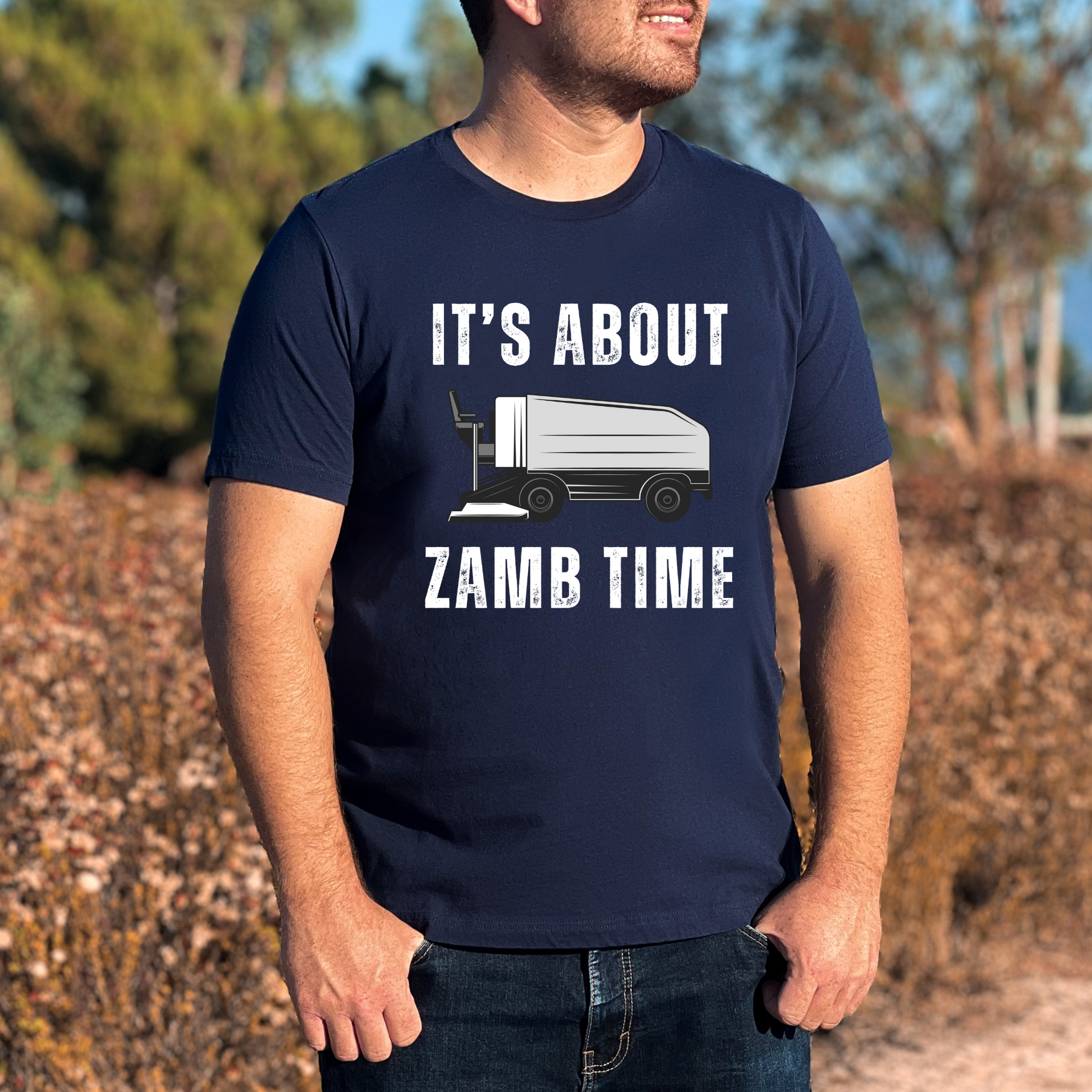 About Zamb Time Hockey Unisex Tee
