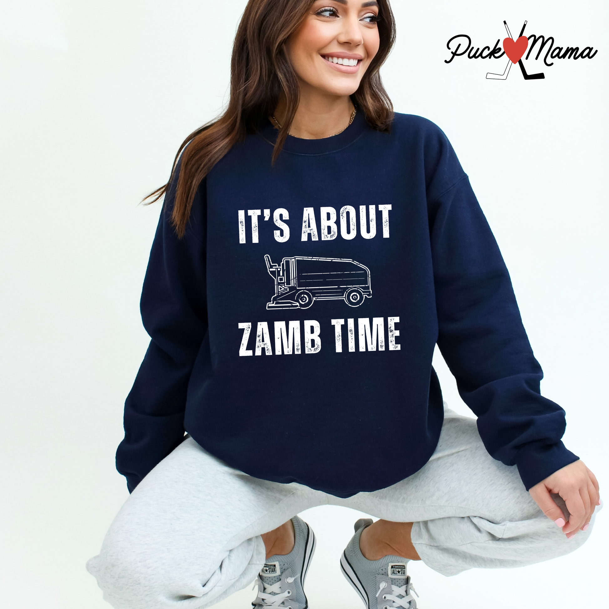 About Zamb Time Hockey Unisex Crew Sweatshirt