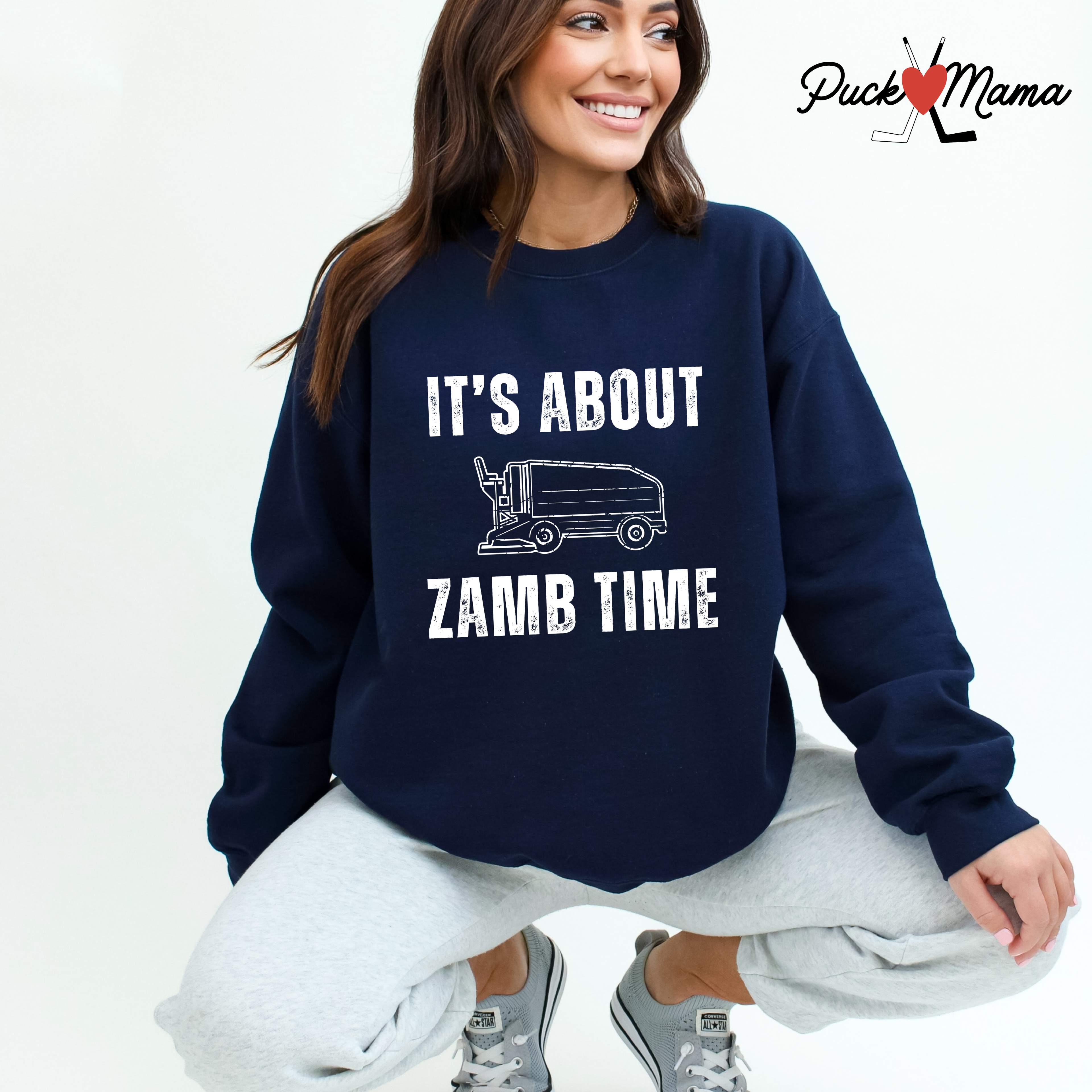 About Zamb Time Hockey Unisex Crew Sweatshirt