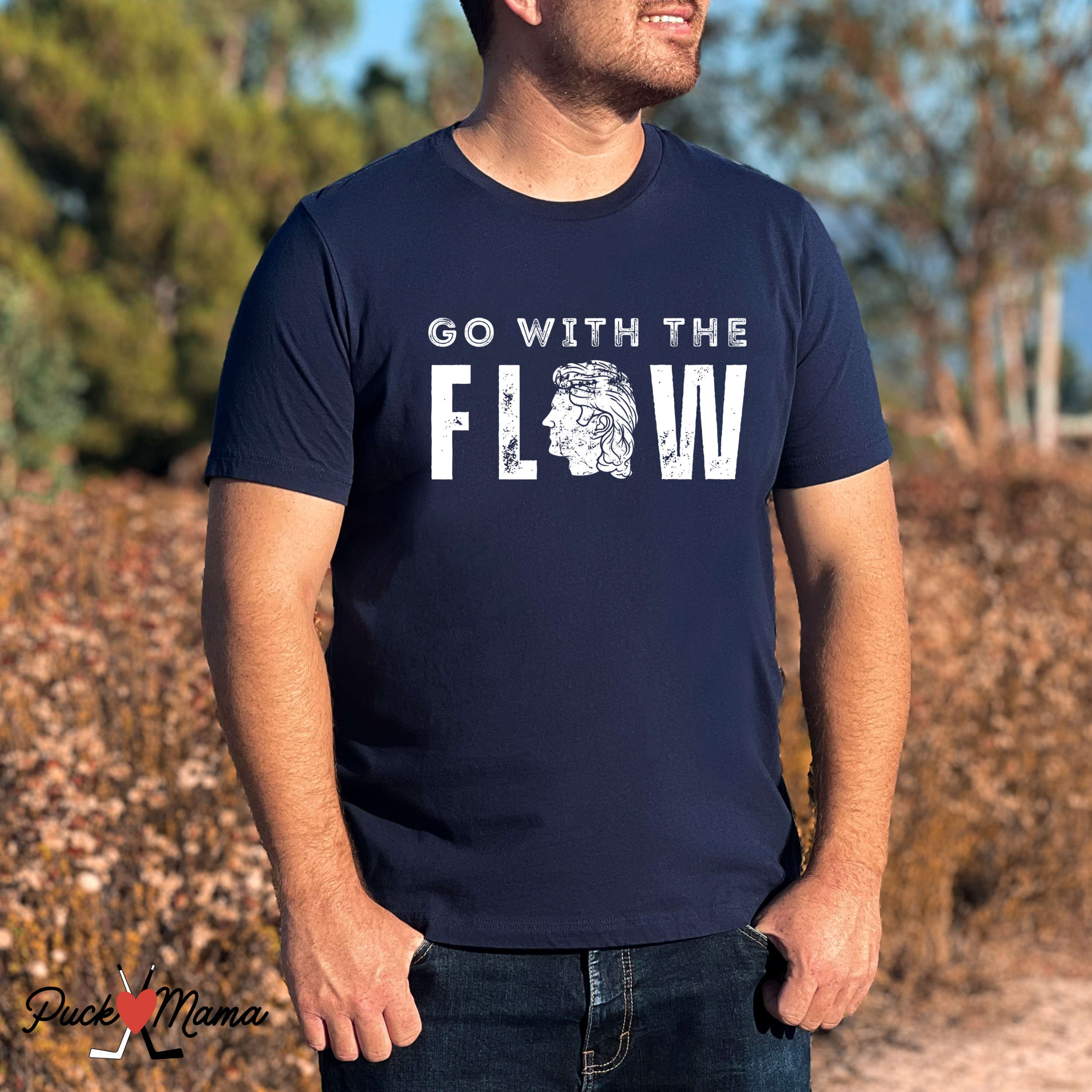 Go with the Flow Hockey Unisex Tee