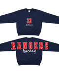 Custom Hockey Team Crew Sweatshirt – Personalized Name & Colors