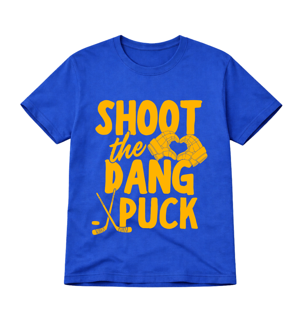 Shoot the Dang Puck Hockey Tee