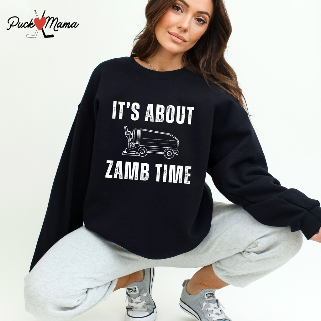 About Zamb Time Hockey Unisex Crew Sweatshirt