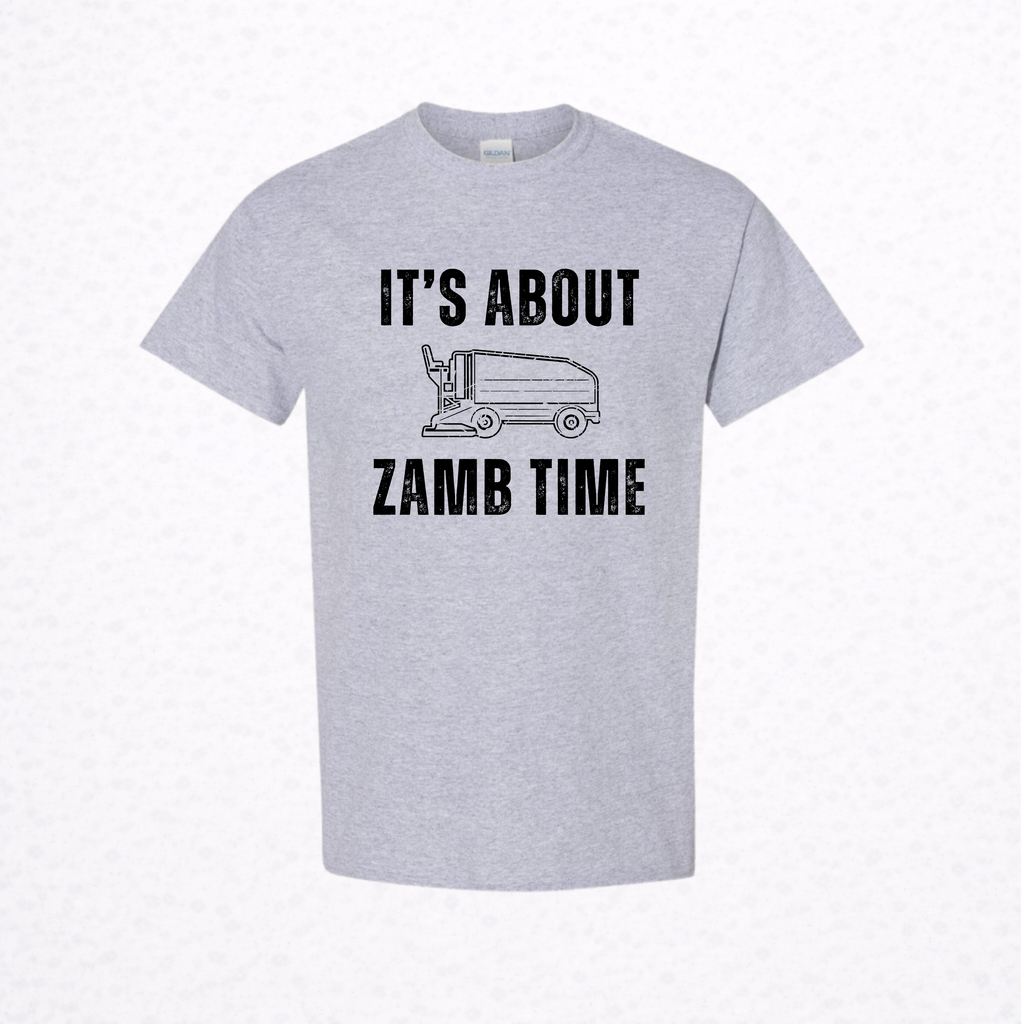 About Zamb Time Hockey Unisex Tee