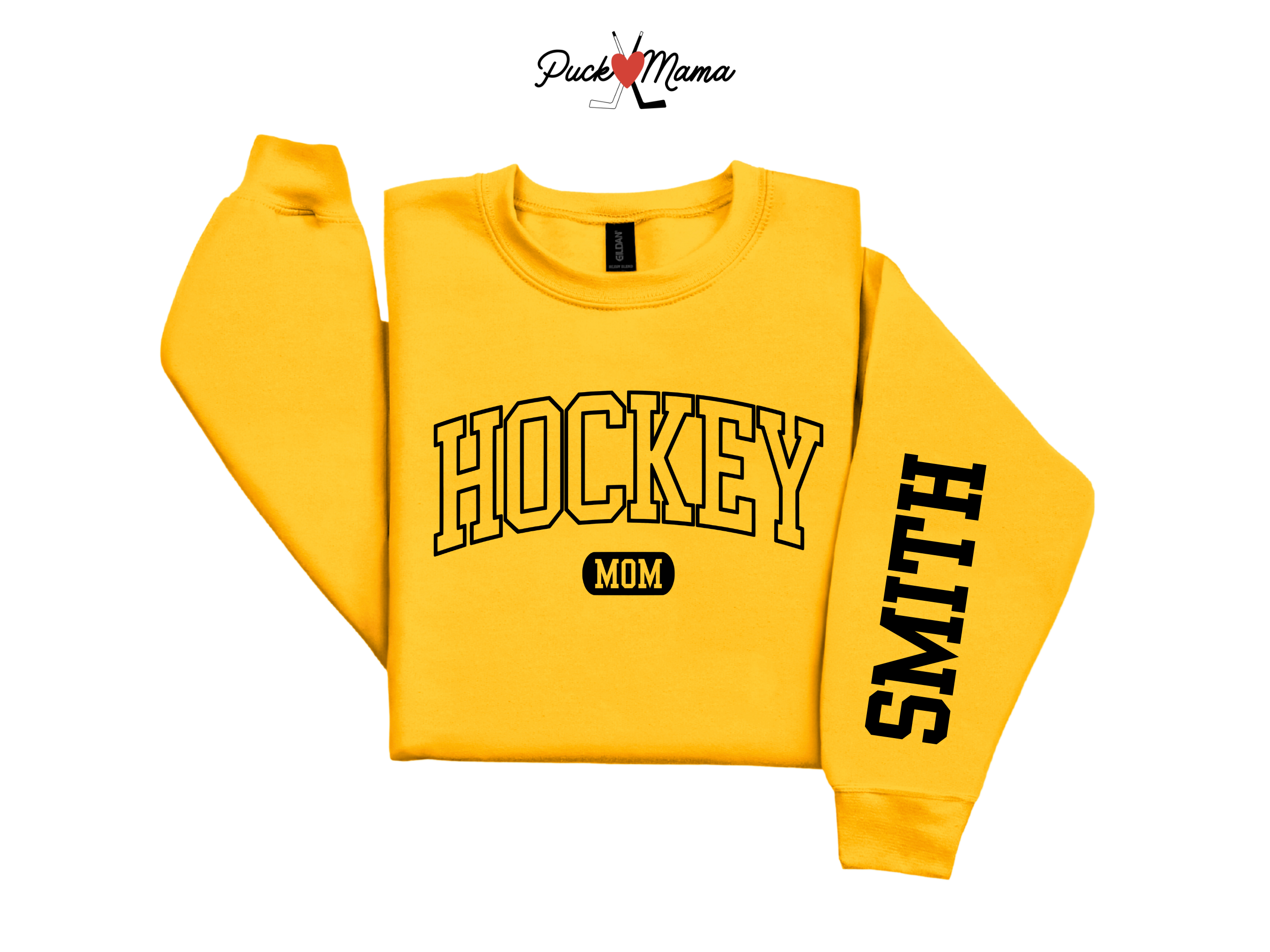 Custom Hockey Mom Crew Sweatshirt – Personalized Name & Role
