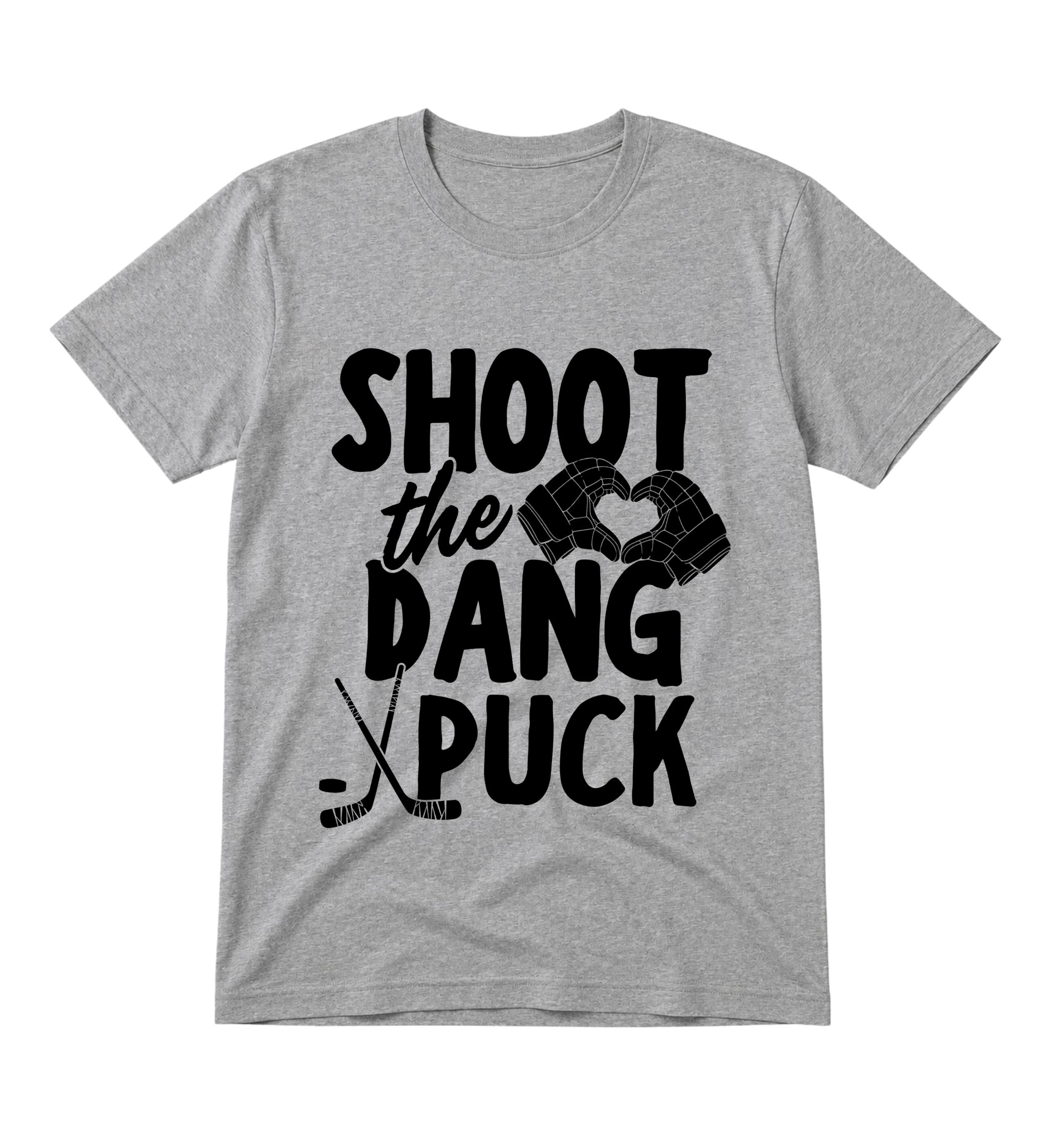Shoot the Dang Puck Hockey Tee