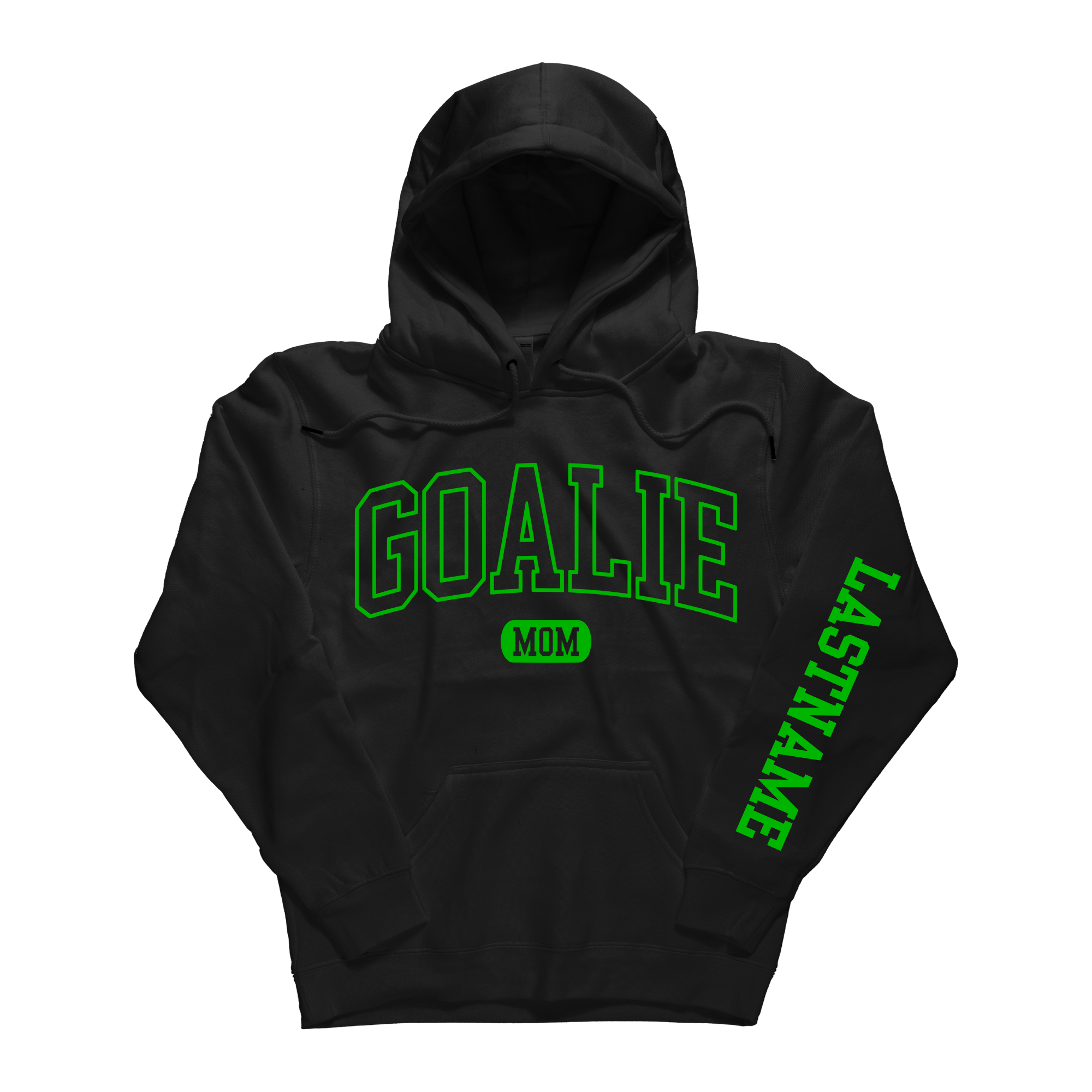 Custom Goalie Mom Hooded Sweatshirt – Personalized Name & Role