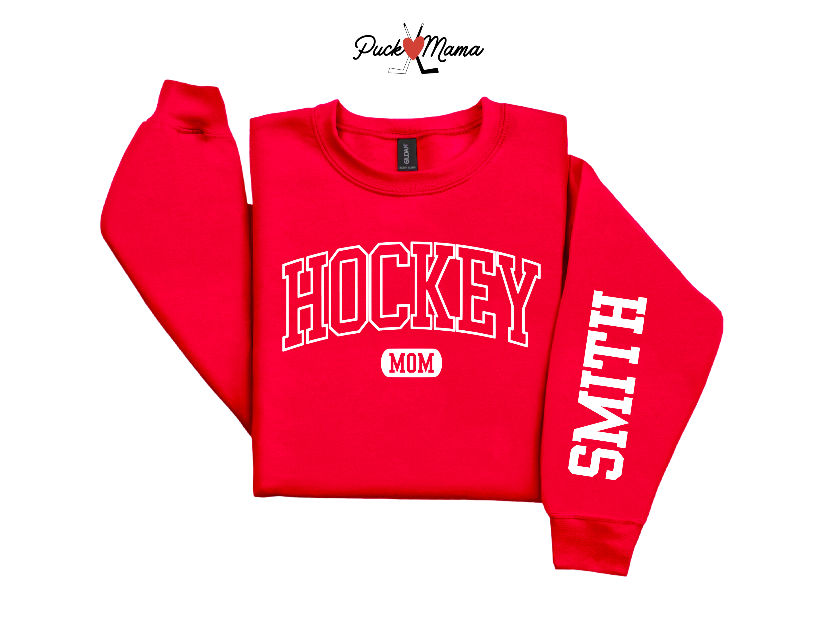 Custom Hockey Mom Crew Sweatshirt – Personalized Name & Role