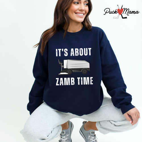 About Zamb Time Hockey Unisex Crew Sweatshirt