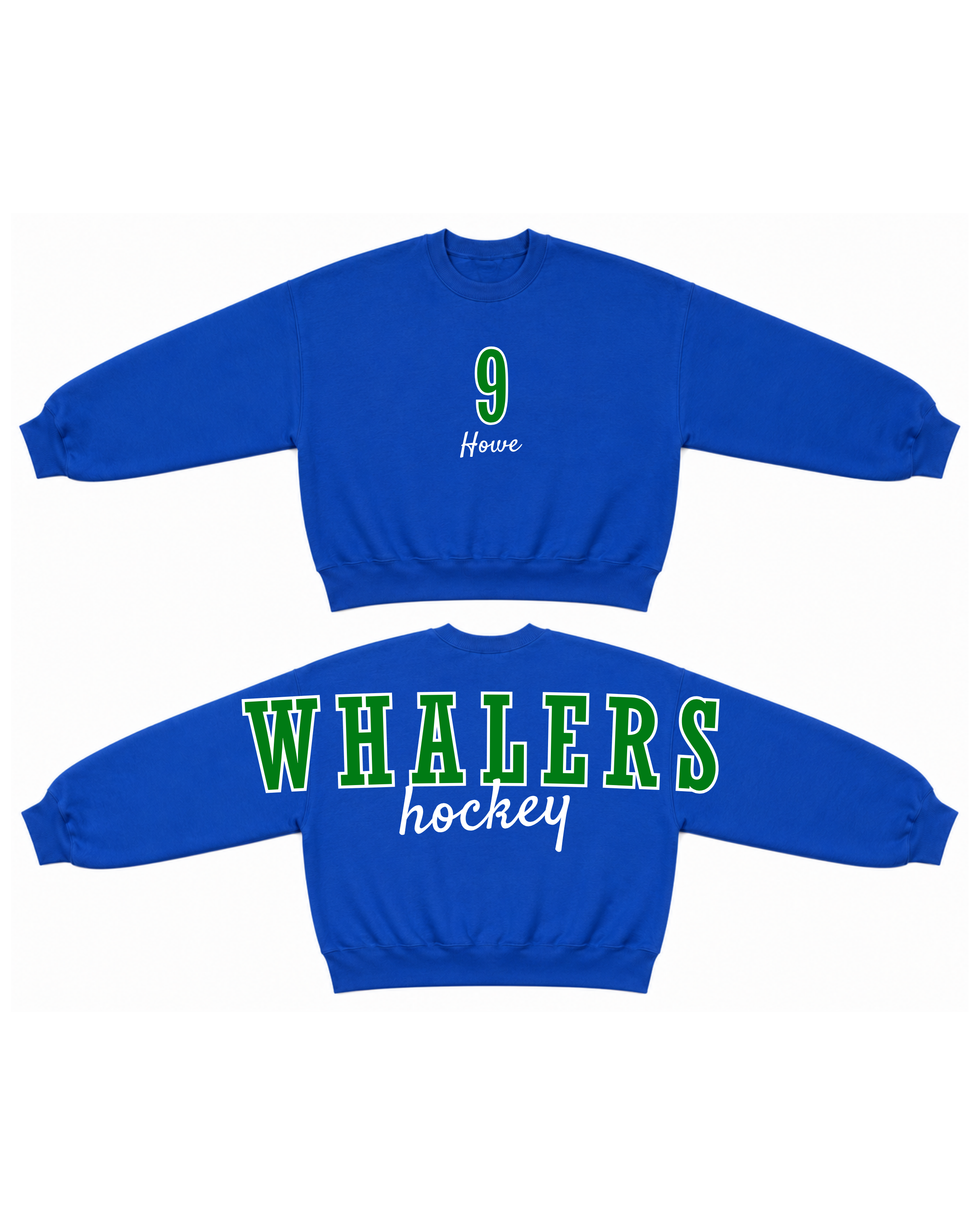 Custom Hockey Team Crew Sweatshirt – Personalized Name & Colors