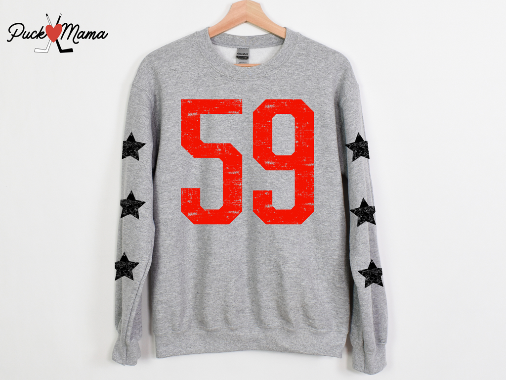 Custom Spirit Jersey | Personalized Sweatshirt with Stars & Number