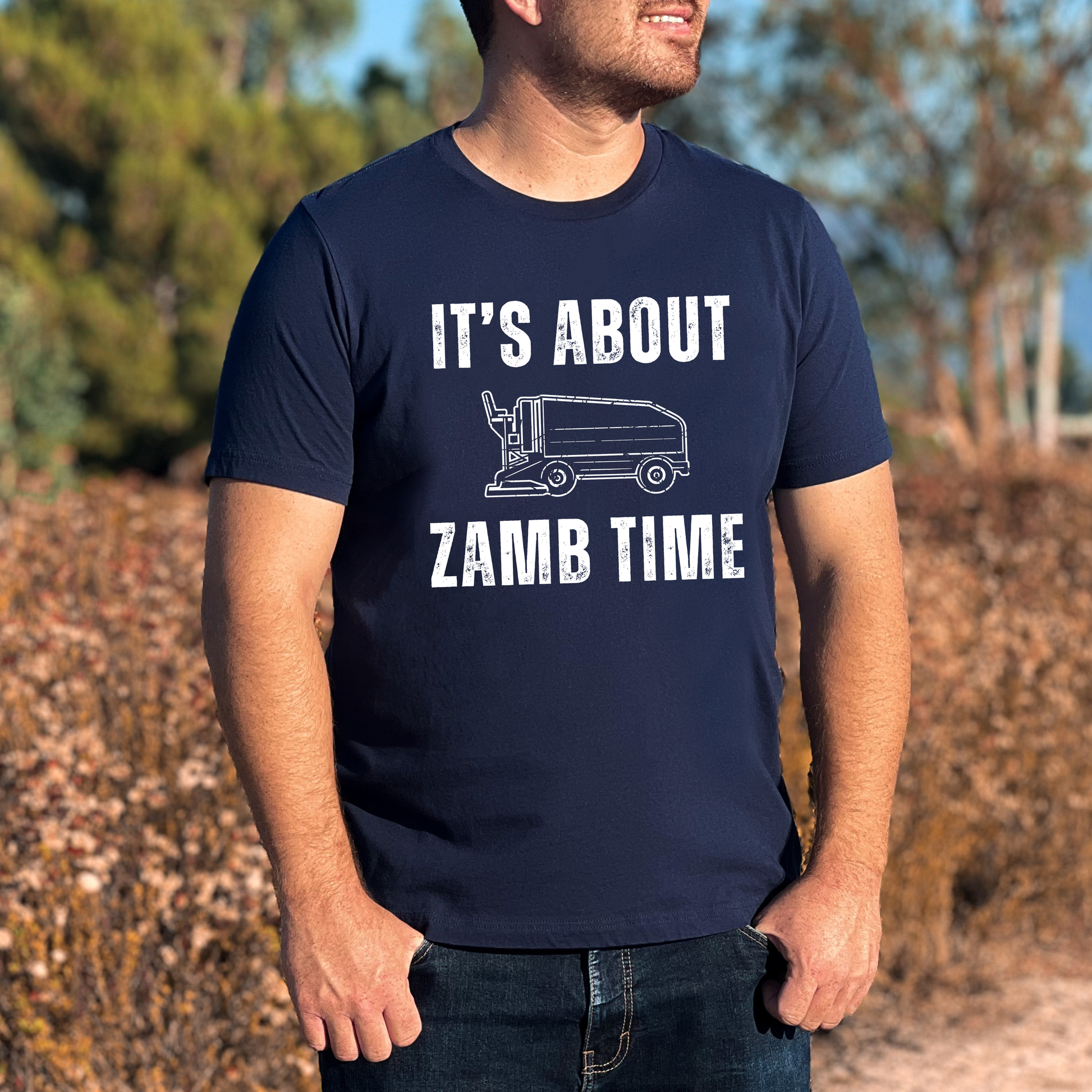 About Zamb Time Hockey Unisex Tee
