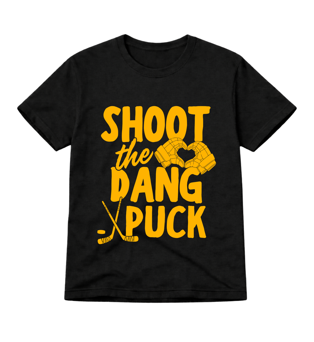 Shoot the Dang Puck Hockey Tee