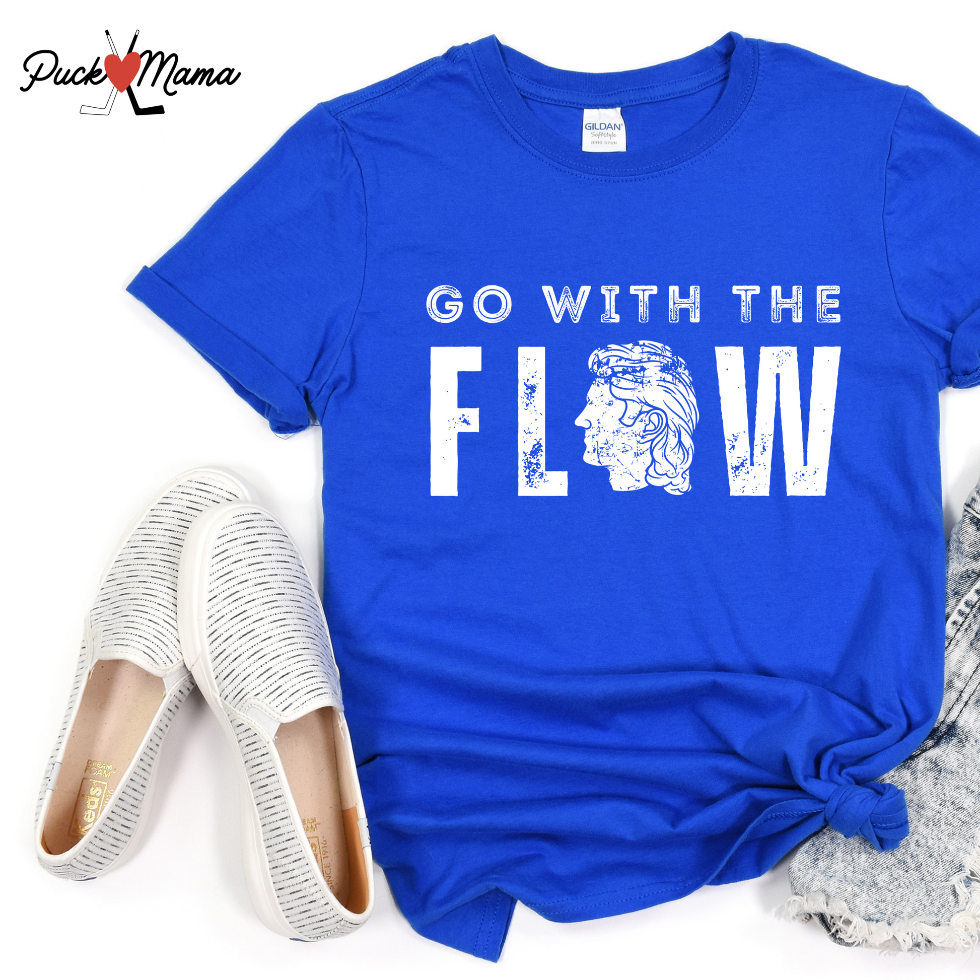 Go with the Flow Hockey Unisex Tee