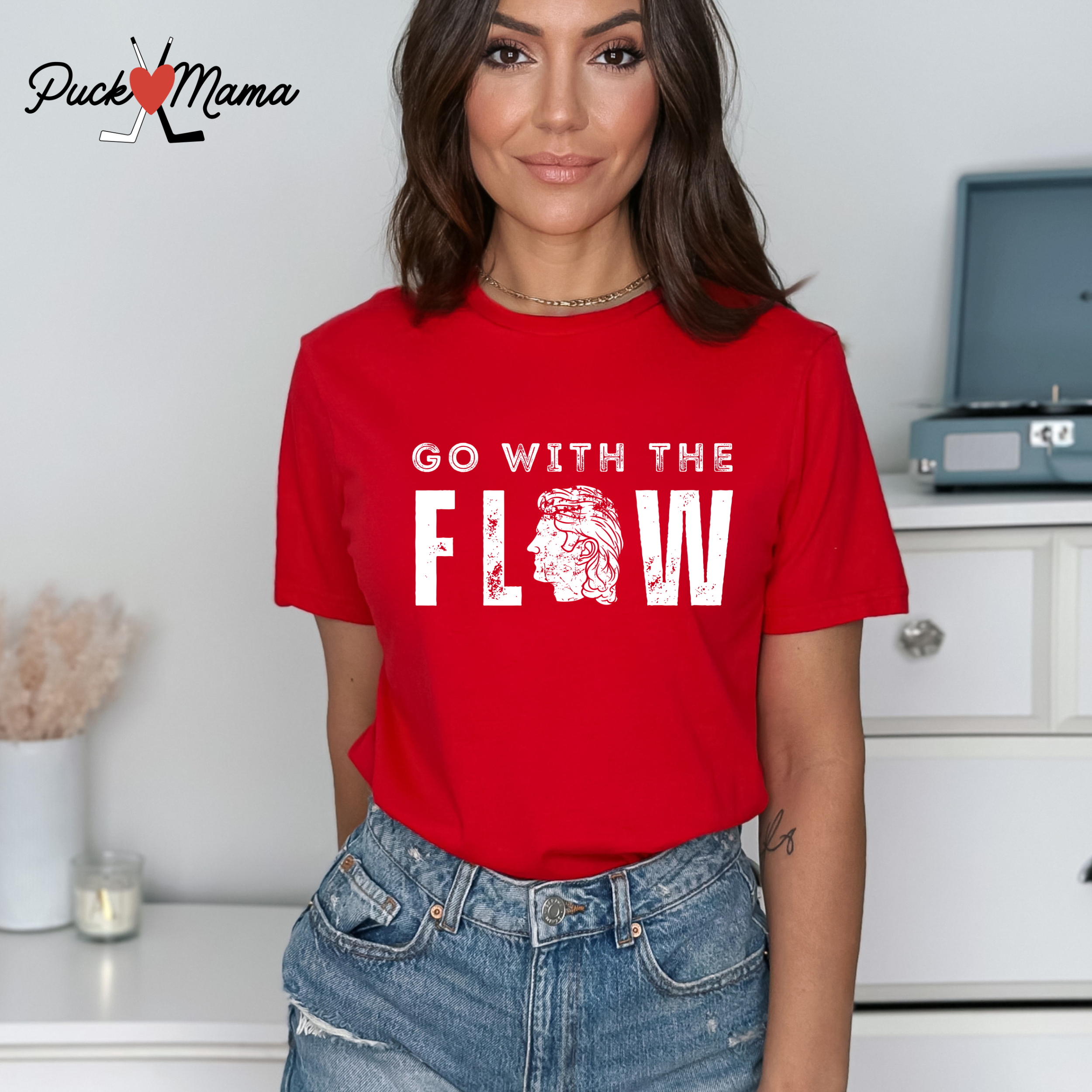 Go with the Flow Hockey Unisex Tee