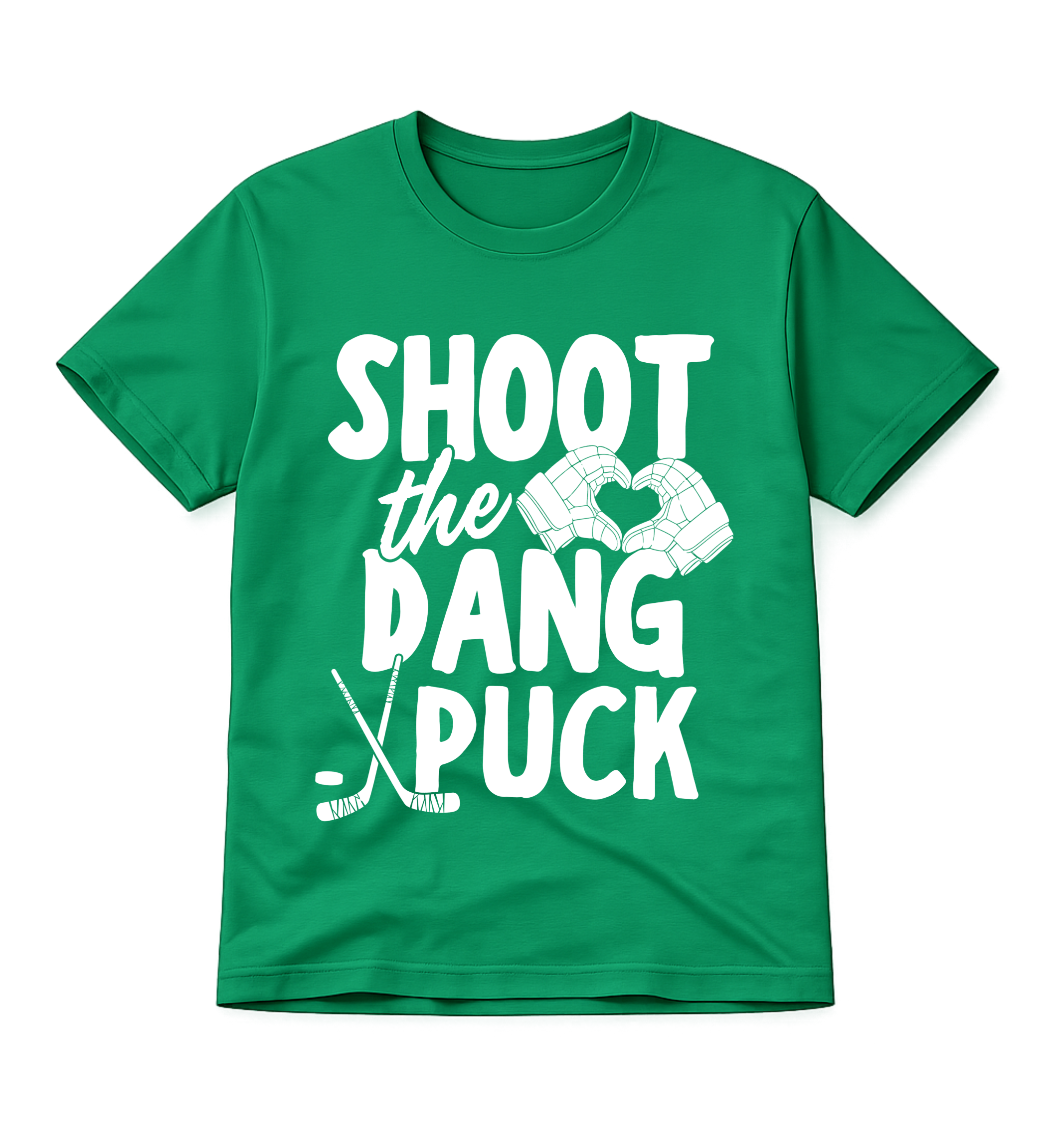 Shoot the Dang Puck Hockey Tee