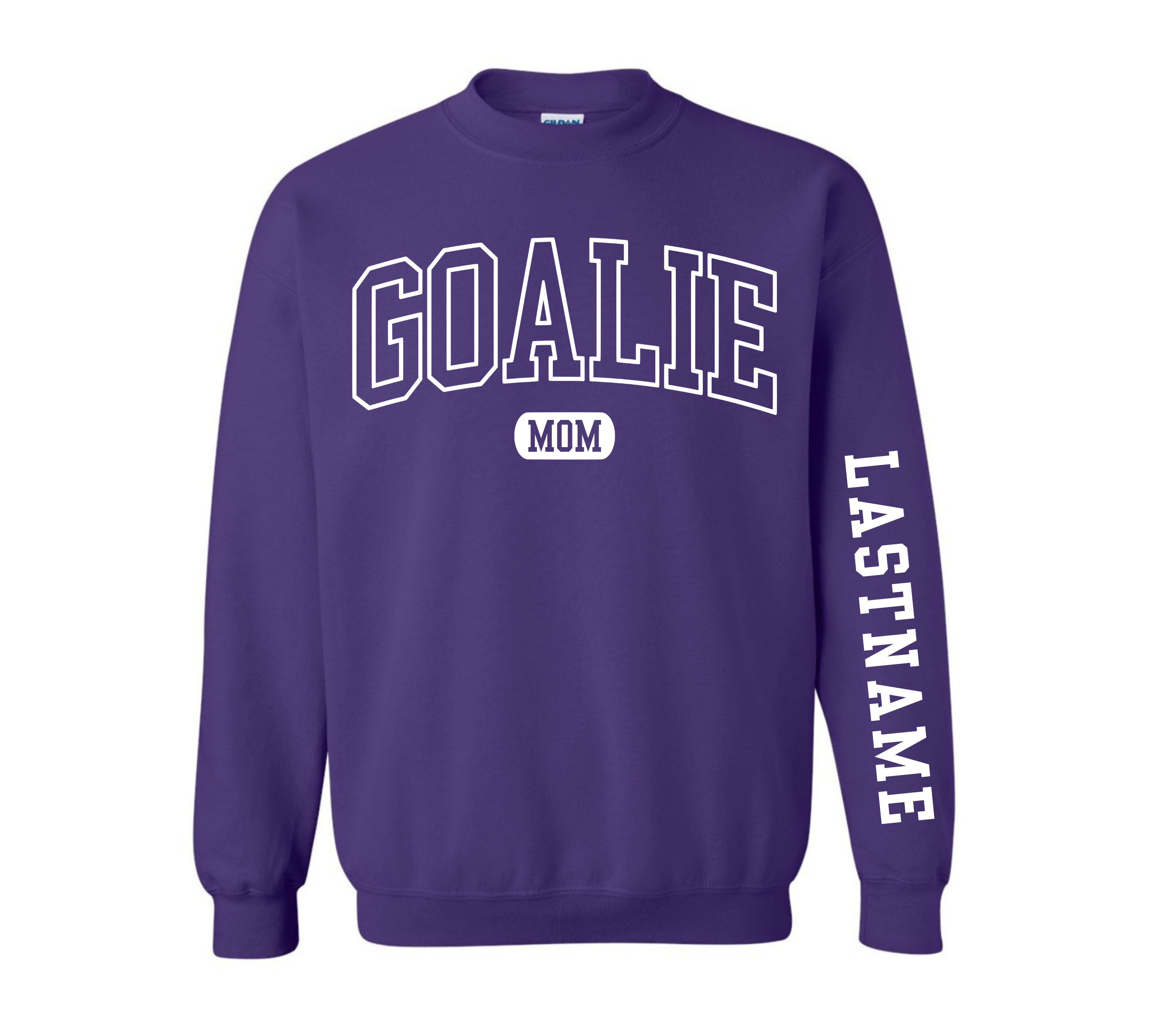 Custom Goalie Mom Crewneck Sweatshirt – Personalized Name & Role