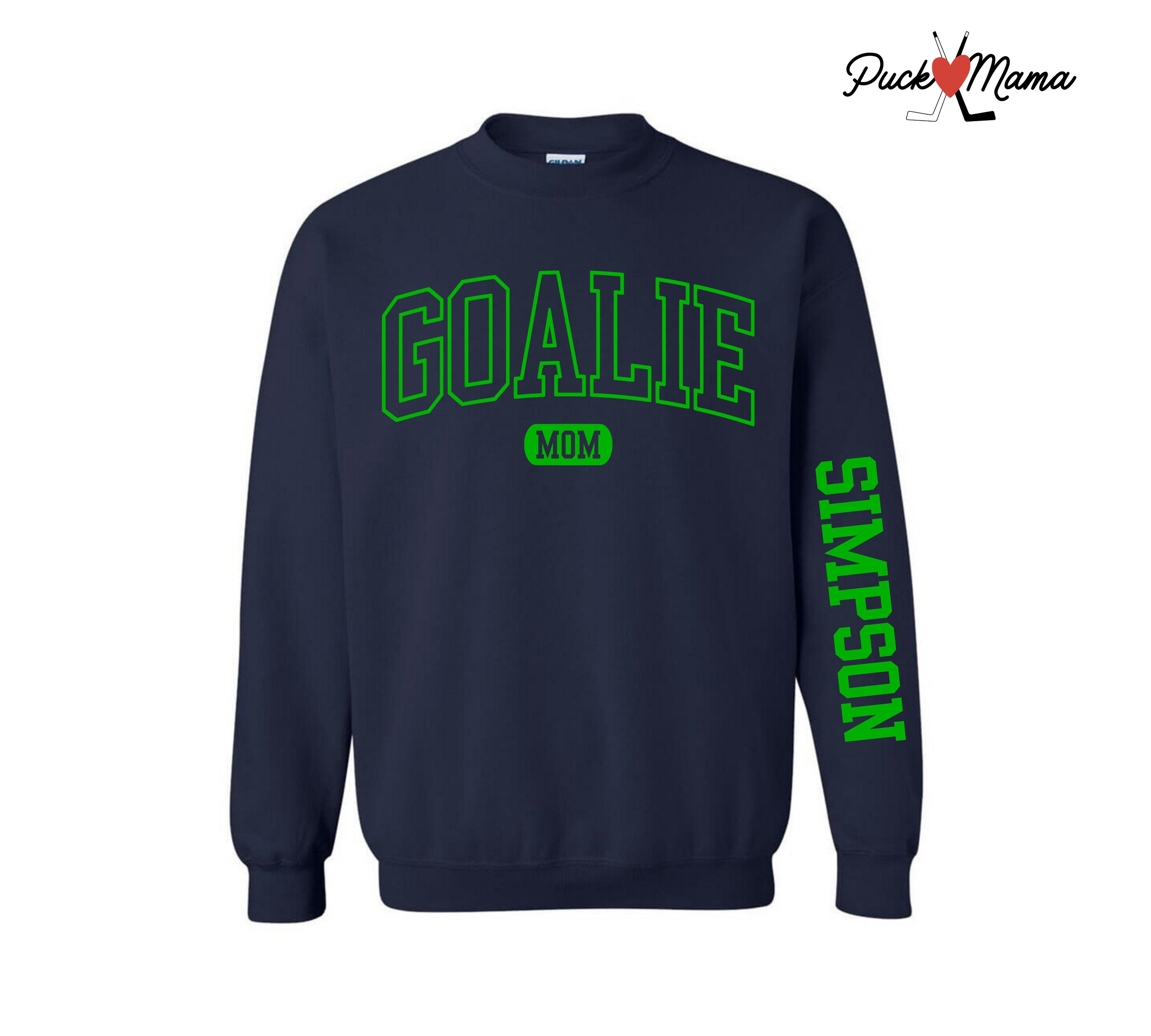 Custom Goalie Mom Crewneck Sweatshirt – Personalized Name & Role