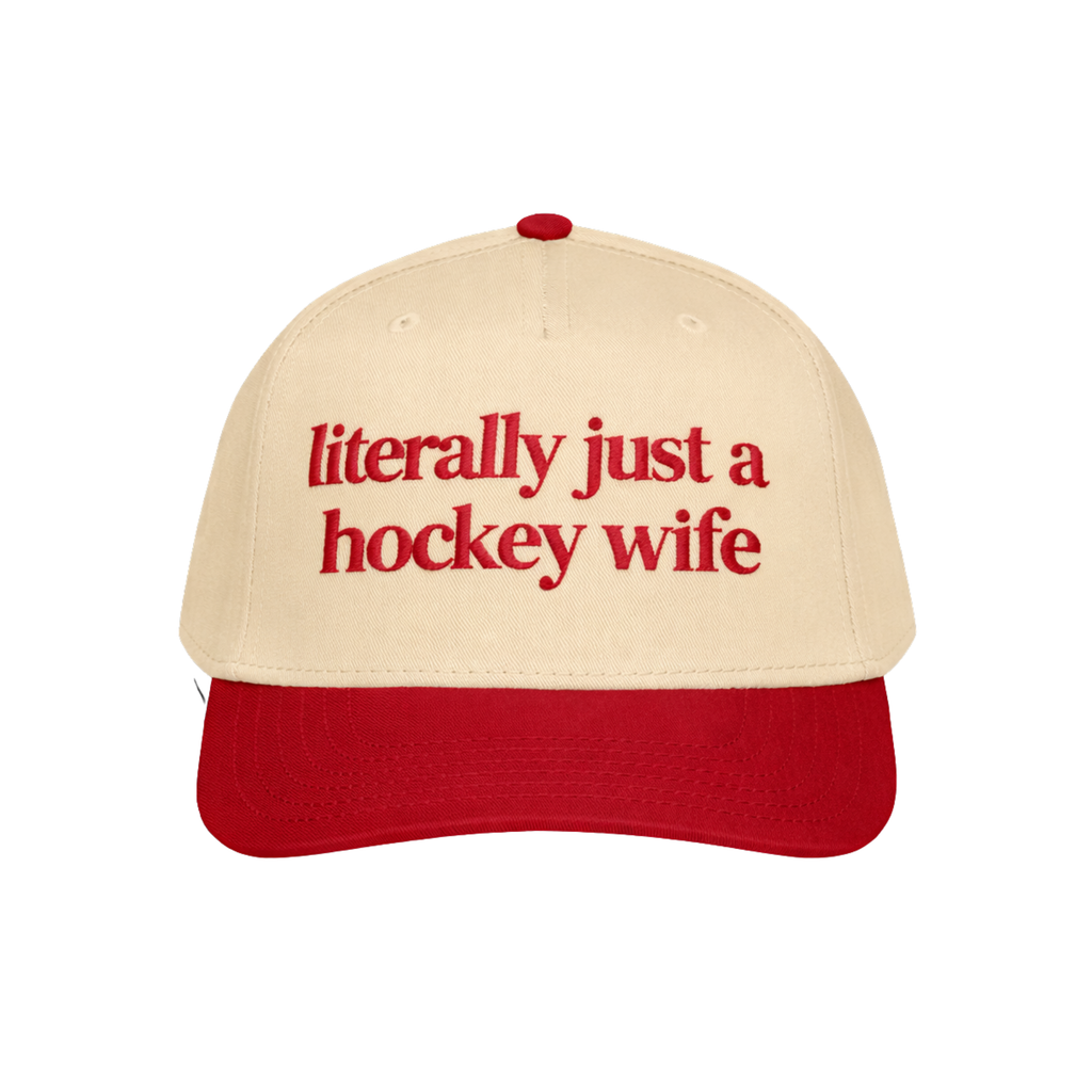 Literally just a hockey WIFE embroidered hat