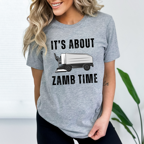About Zamb Time Hockey Unisex Tee
