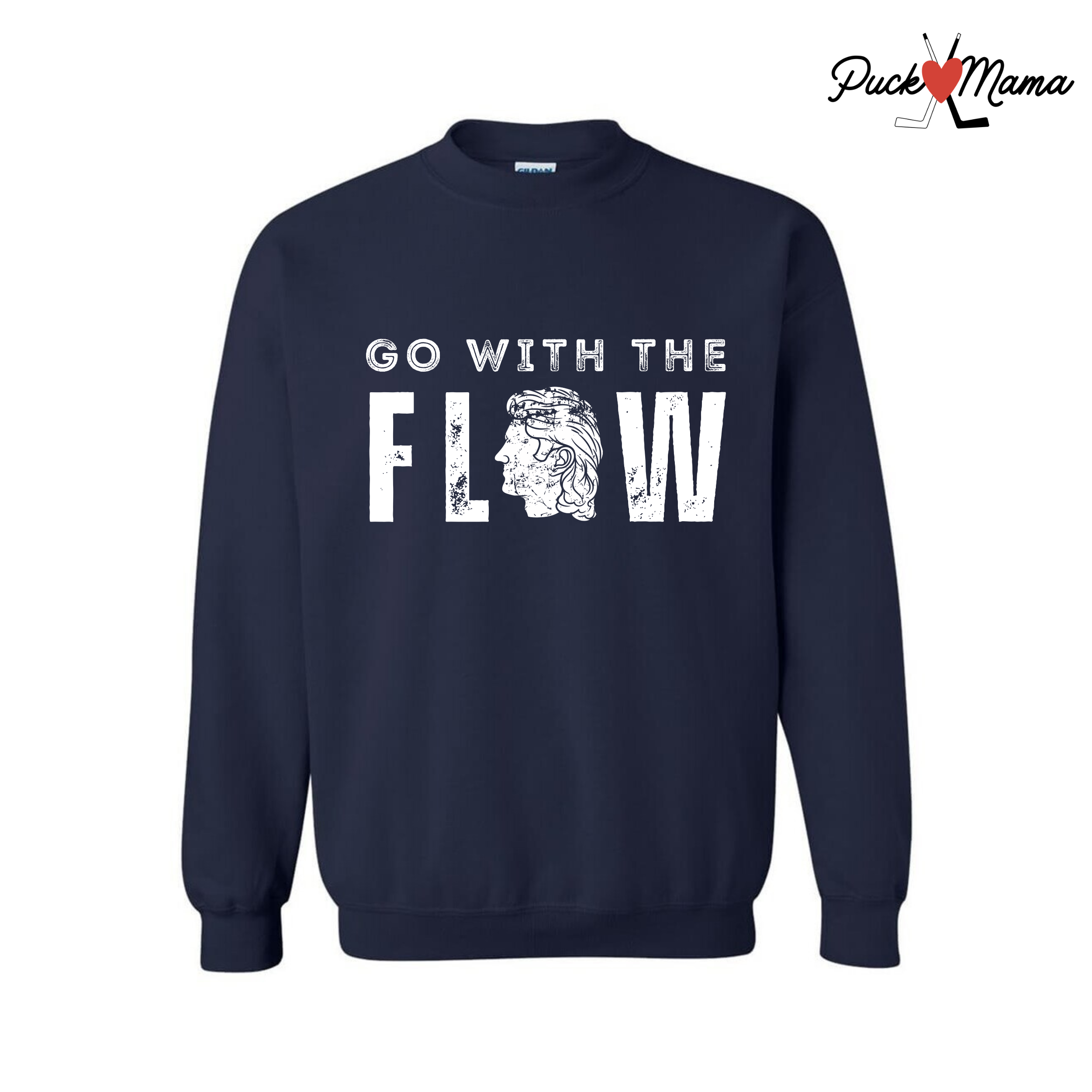 Go with the Flow Hockey Unisex Crew Sweatshirt